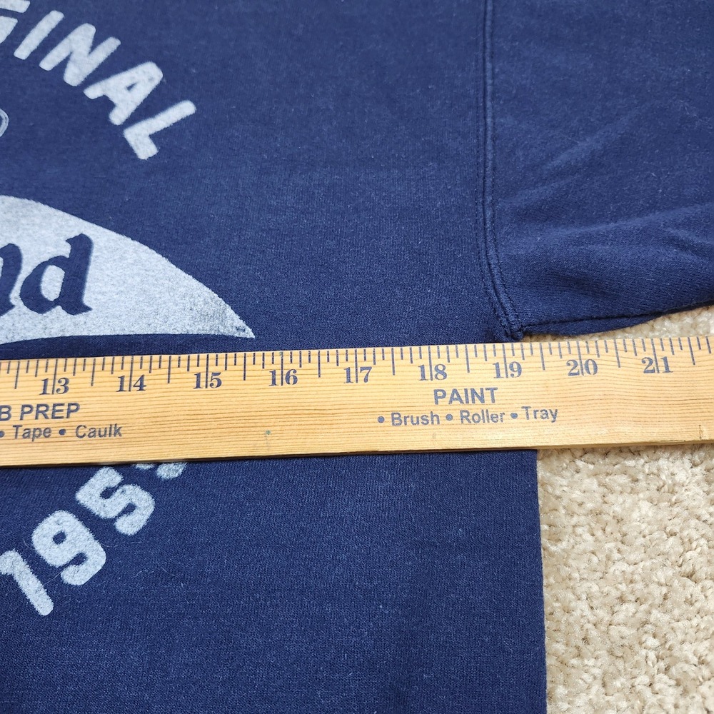 Disney Parks Hanes Navy Blue Disneyland 1955 Graphic Crewneck Sweatshirt Small - Picture 3 of 5